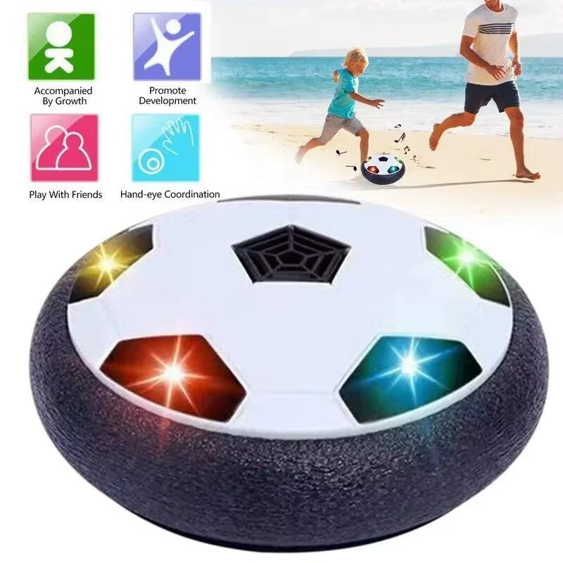 LED Hover Soccer Ball - Air Power Training Ball Playing Football Indoor Outdoor Game - Birthday Gifts for Kids - Soccer